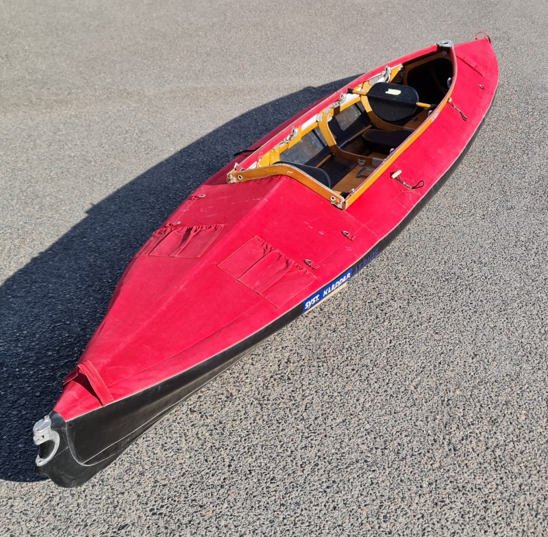 Klepper Aerius II 520 'SYST' Expedition, Red. Ref 109NK. View from stern 